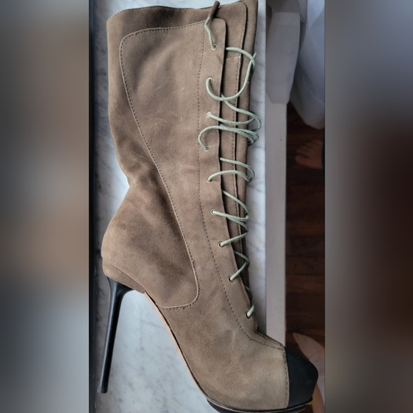 Vintage L.A.M.B. Genuine Leather Lace Up Boot - Picture 7 of 10